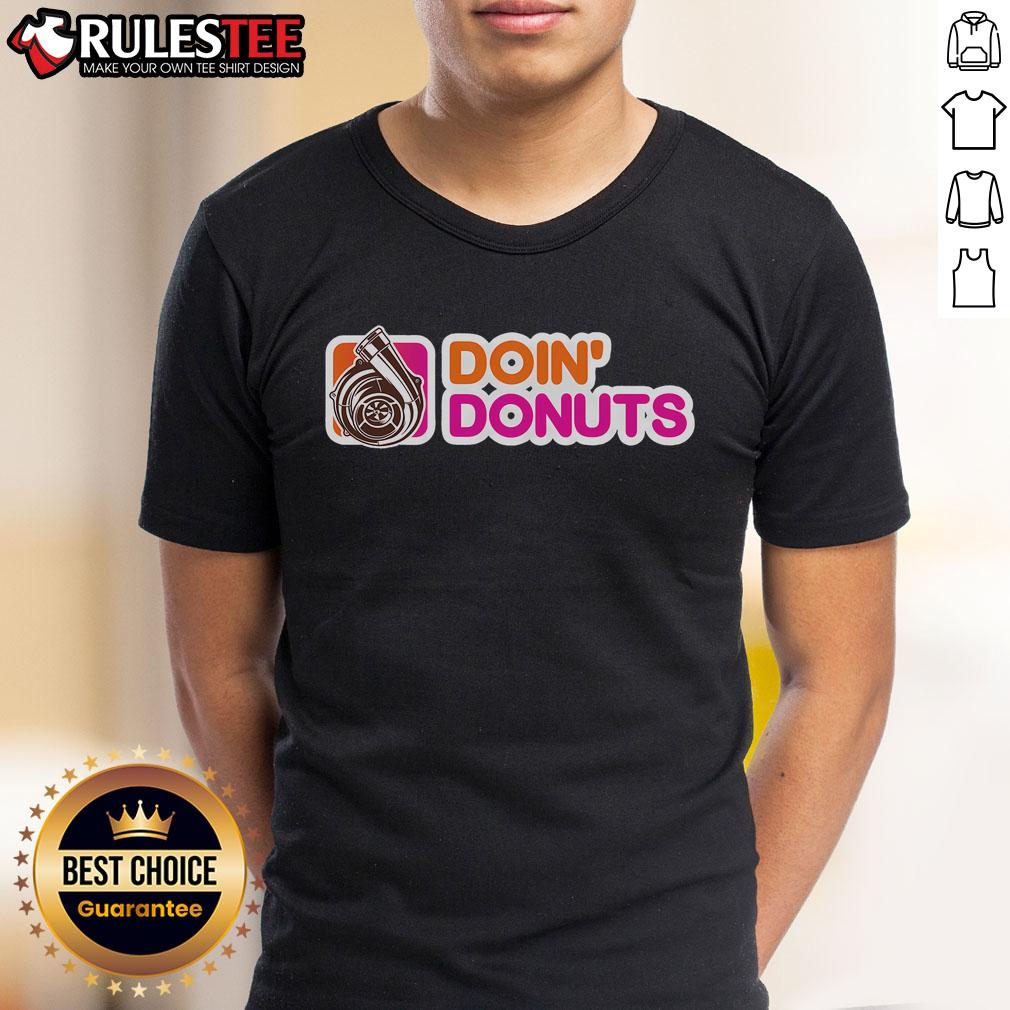 Funny Doin Donuts Racing Drift Car Enthusiast Turbo Motor T-Shirt