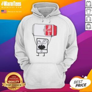 Alternative view of Funny Doodlebob Holding Old Row Beer Can T-Shirt