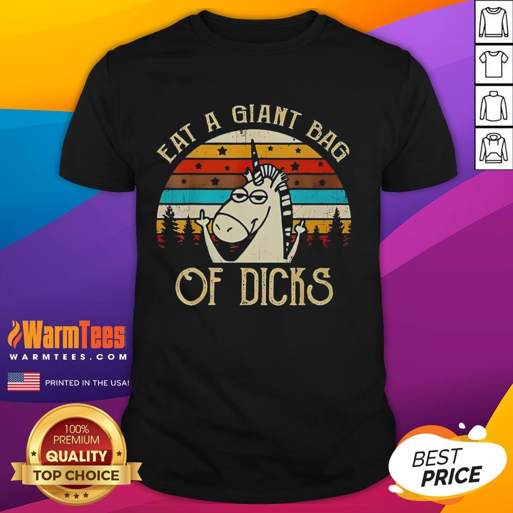 Funny Eat A Giant Bag Of Dicks Unicorn T-Shirt