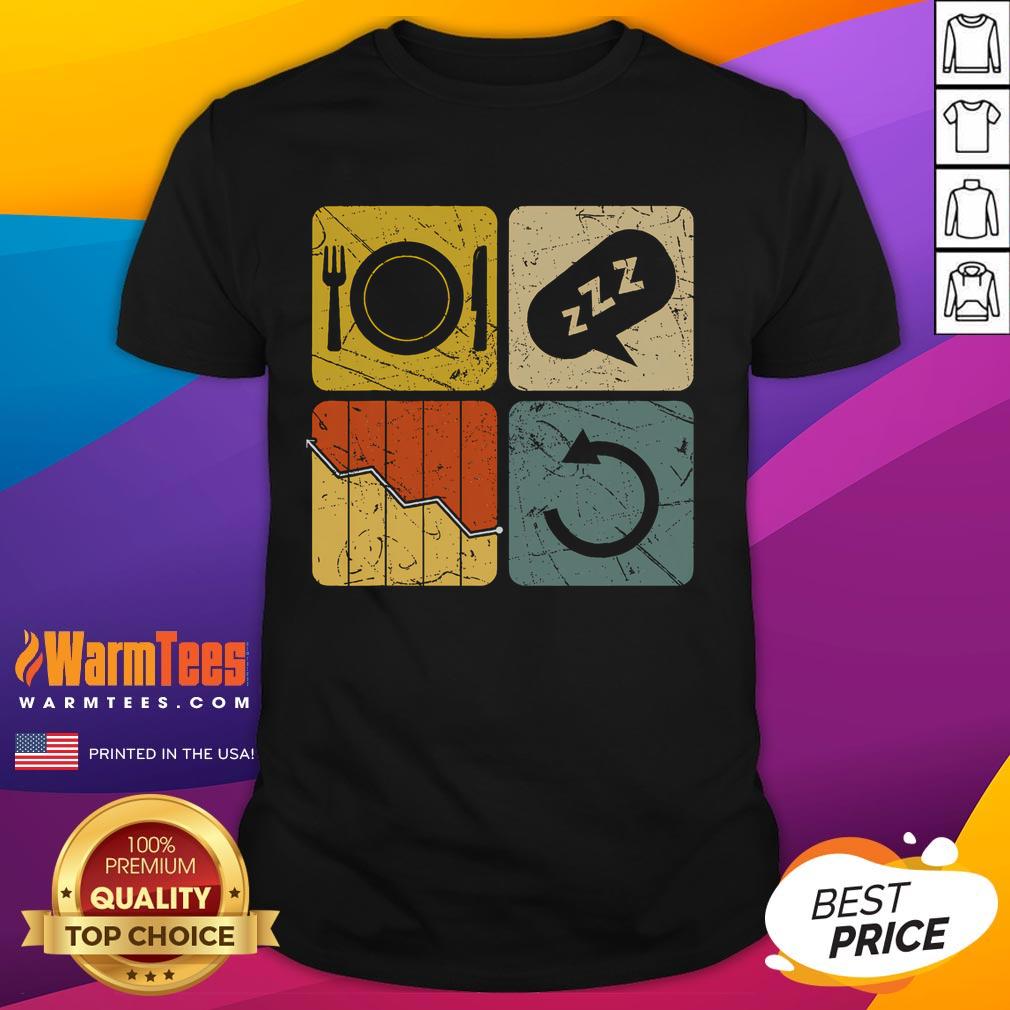 Funny Eat Sleep Chart Repeat Cycle T-Shirt