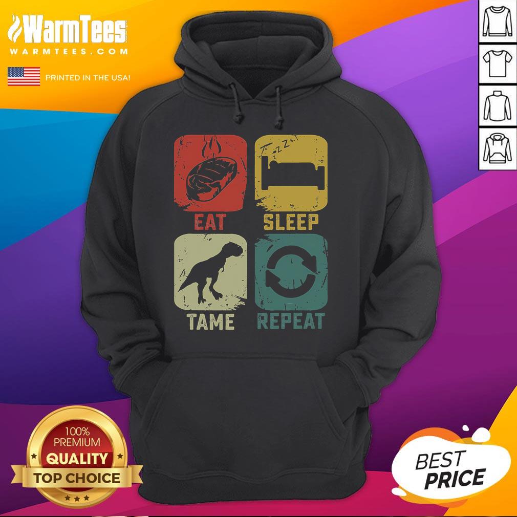 Funny Eat Sleep Tame Repeat Dinosaur Gaming Gamer T-Shirt - Image 2