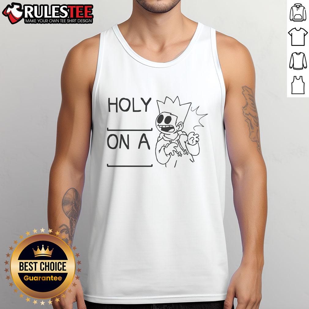 Funny Eddsworld Holy On A Blank T-Shirt - Image 4