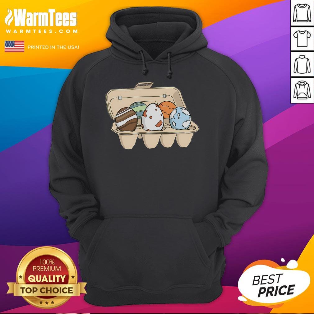 Funny Eggy Planets T-Shirt - Image 2