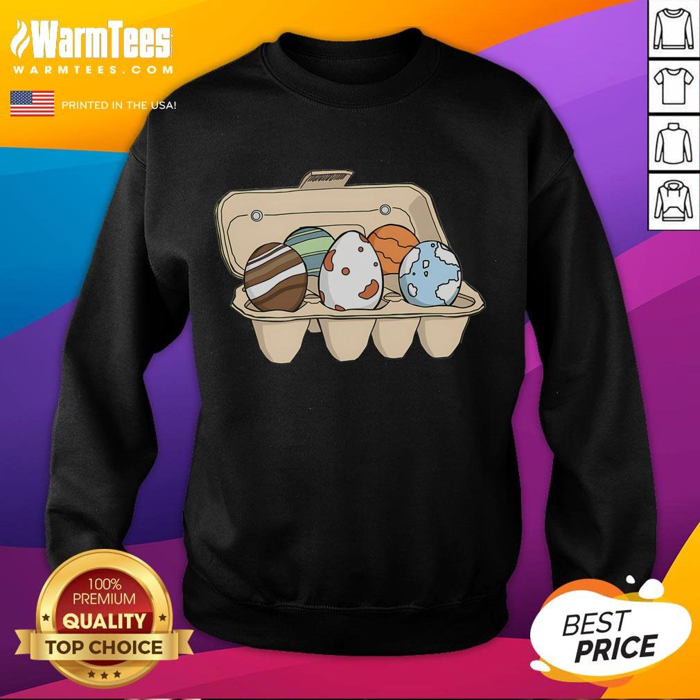 Funny Eggy Planets T-Shirt - Image 5