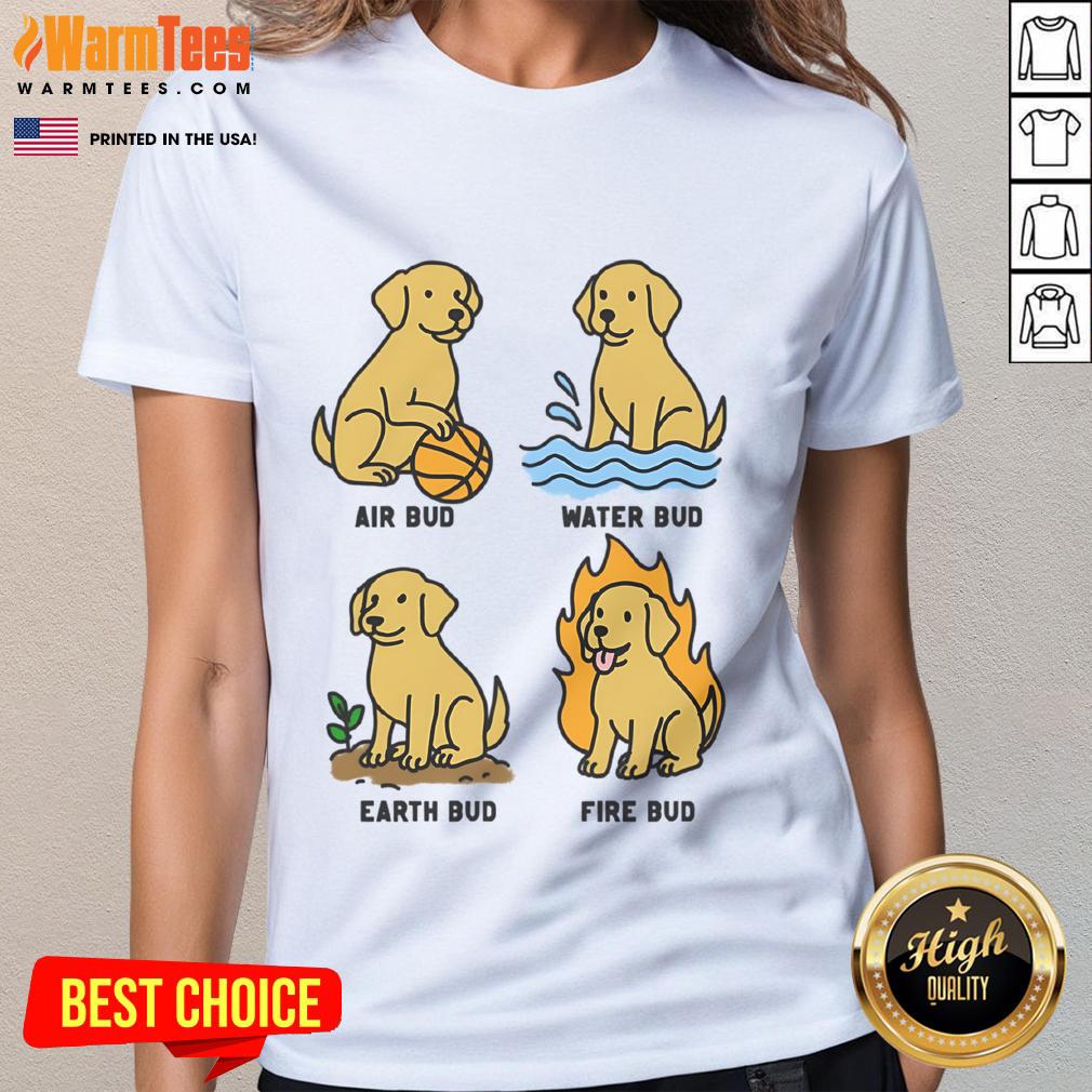 Funny Elemental Bud Cute Dog T-Shirt - Image 3