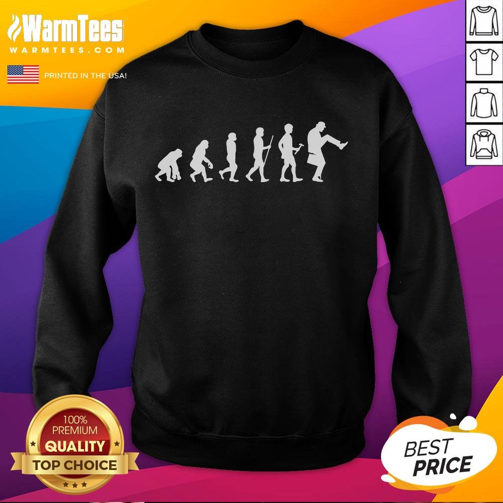 Funny Evolution Of Man To The Silly Walk T-Shirt - Image 5