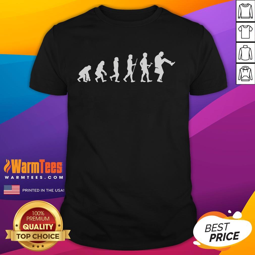 Funny Evolution Of Man To The Silly Walk T-Shirt