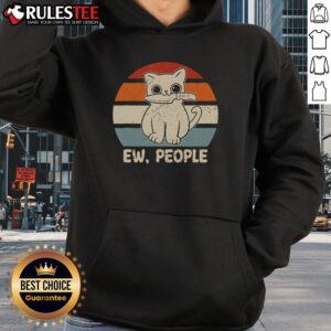 Alternative view of Funny Ew People Cat Knife Meow Kitty Sunset T-Shirt