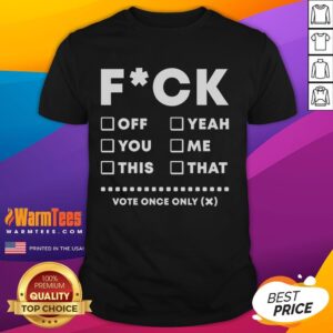 Funny F Check Box Sarcastic T-Shirt