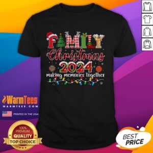 Funny Family Christmas 2024 Matching Squad Santa Elf Xmas T-Shirt