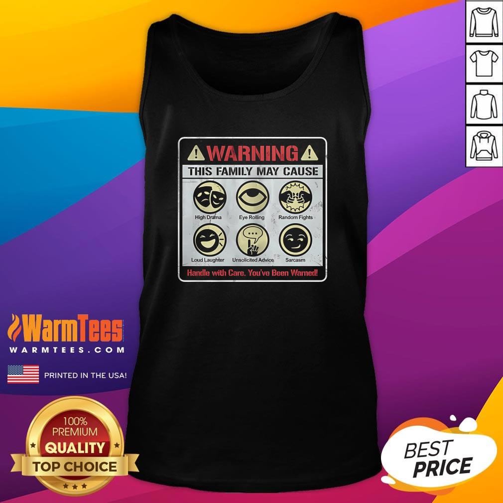 Funny Family Warning Handle With Care T-Shirt - Image 5