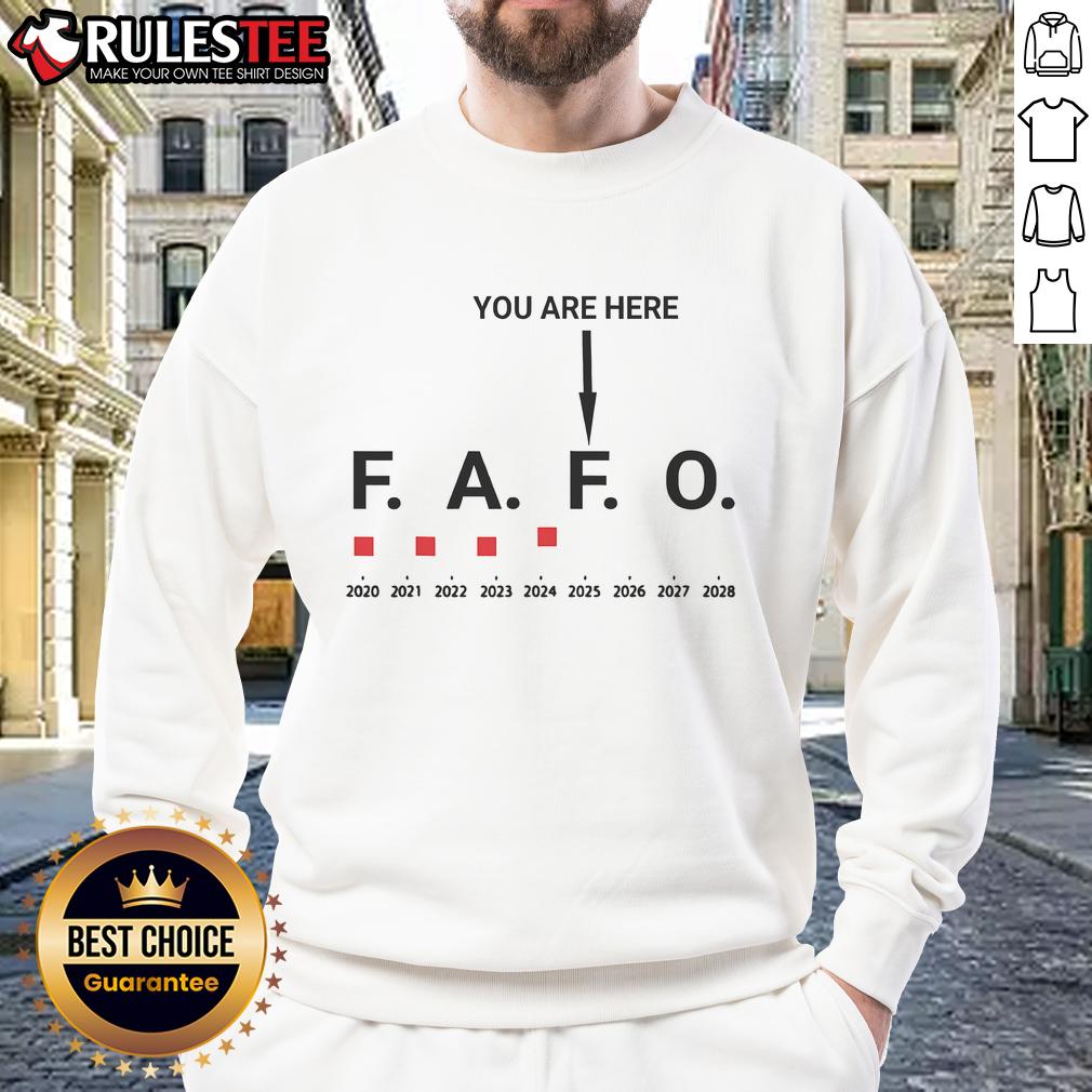 Funny Fck Around And Find Out FAFO You Are Here Graph 2025 T-Shirt - Image 5