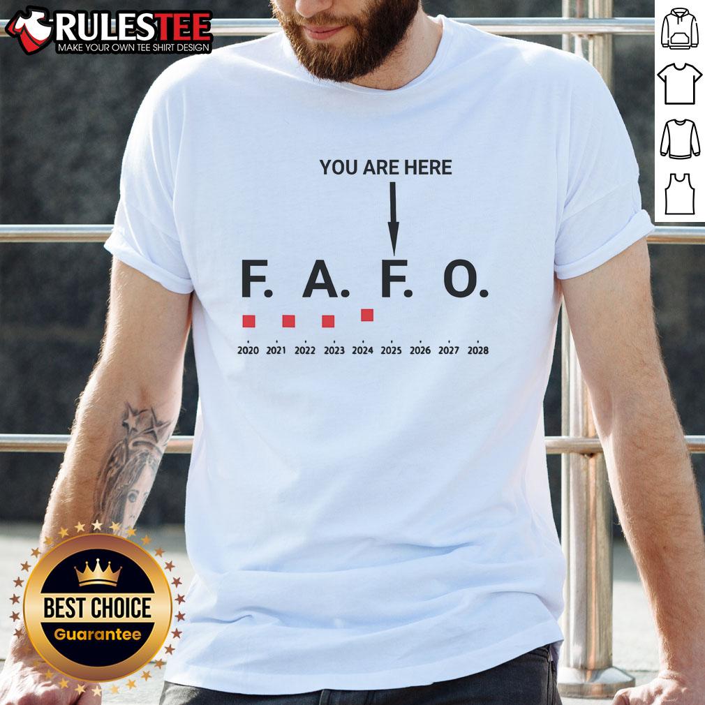 Funny Fck Around And Find Out FAFO You Are Here Graph 2025 T-Shirt