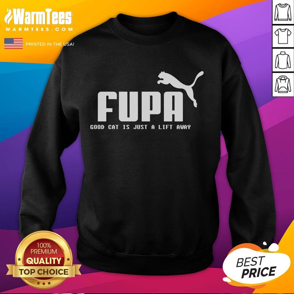 Funny Fupa Good Cat Is Just A Lift Away Running T-Shirt - Image 5