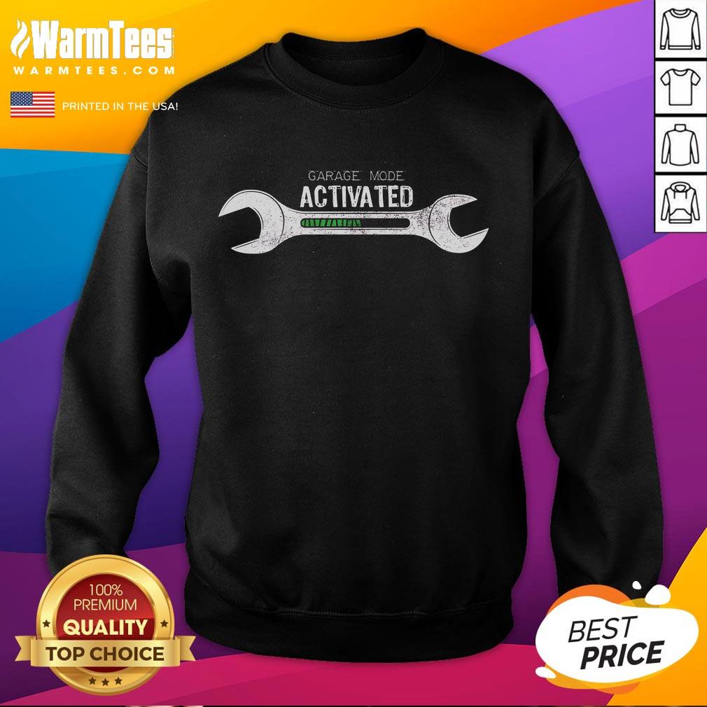 Funny Garage Mode Activated Mechanic T-Shirt - Image 5