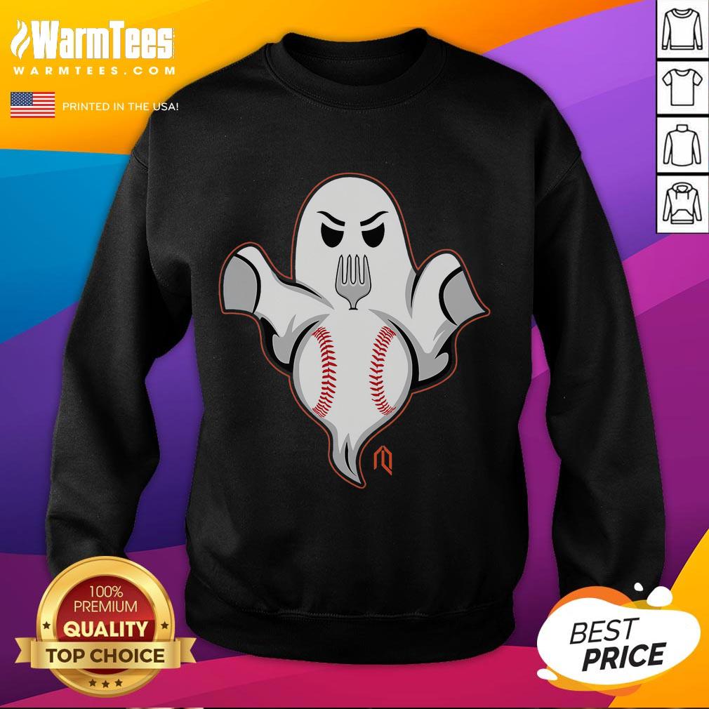Funny Ghost Forkball Enza Football T-Shirt - Image 5