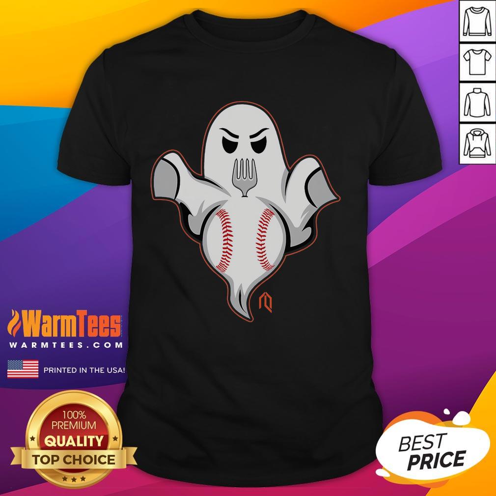 Funny Ghost Forkball Enza Football T-Shirt