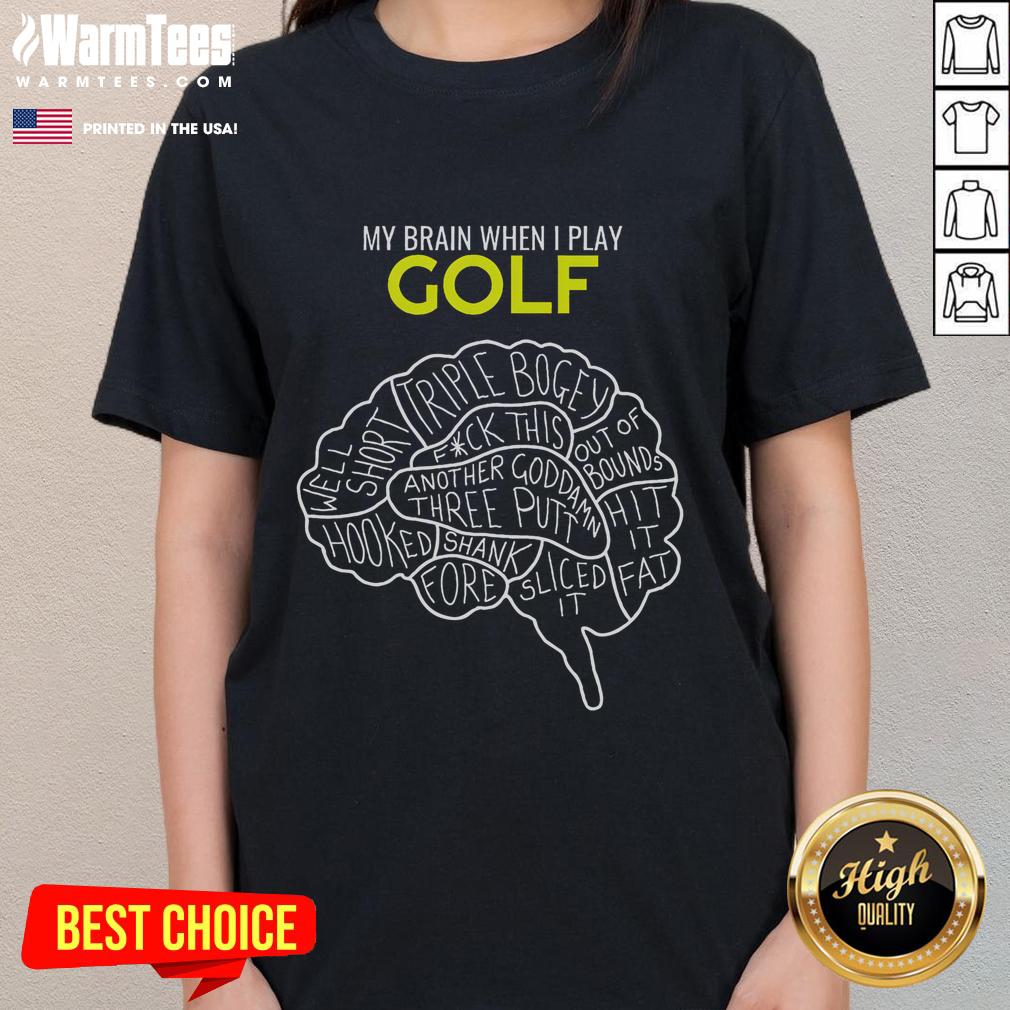 Funny Golf Joke Frustrated Angry Rubbish Golfer Dad Golfing T-Shirt - Image 3