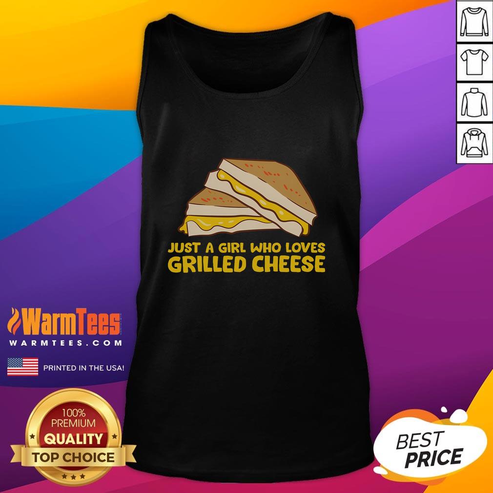 Funny Grilled Cheese Just A Girl Who Loves Grilled Cheese Shirt - Image 4