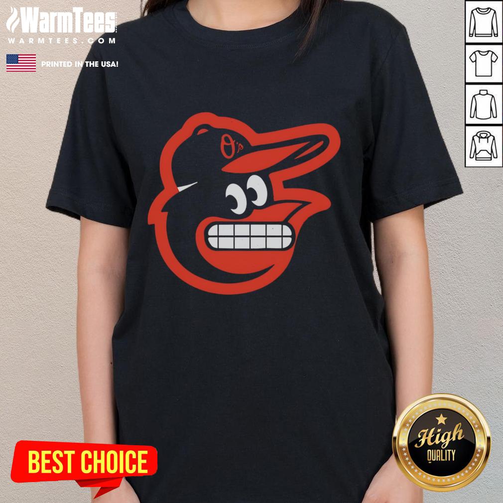 Funny Grimacing Oriole Baltimore Orioles Logo T-Shirt - Image 3