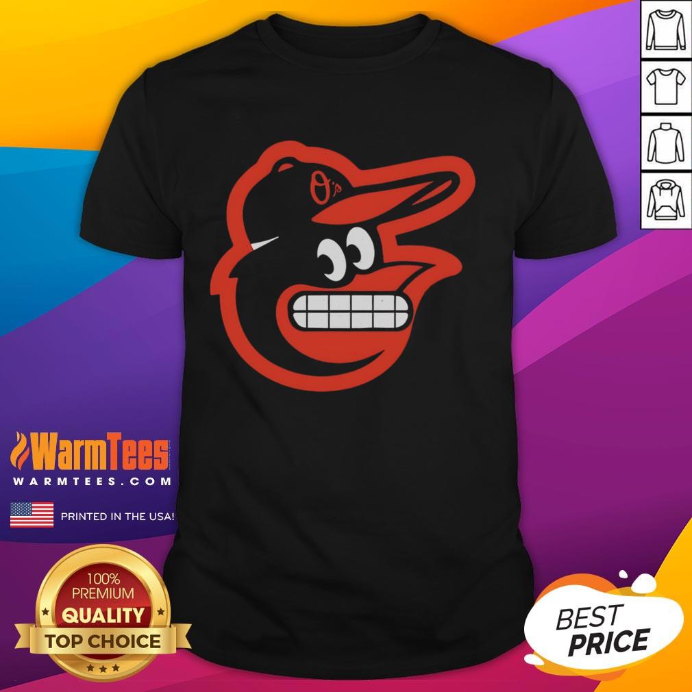 Funny Grimacing Oriole Baltimore Orioles Logo T-Shirt