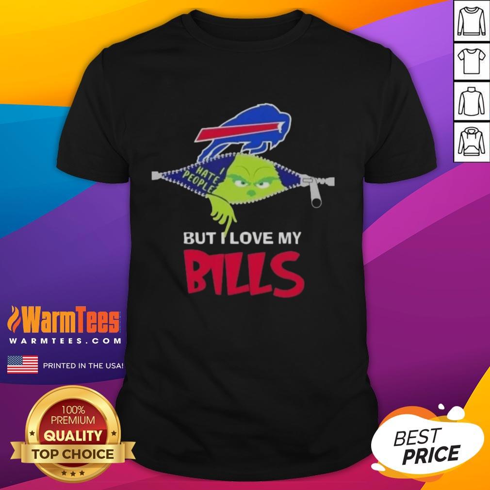 Funny Grinch Christmas But I Love My Buffalo Bills T-Shirt
