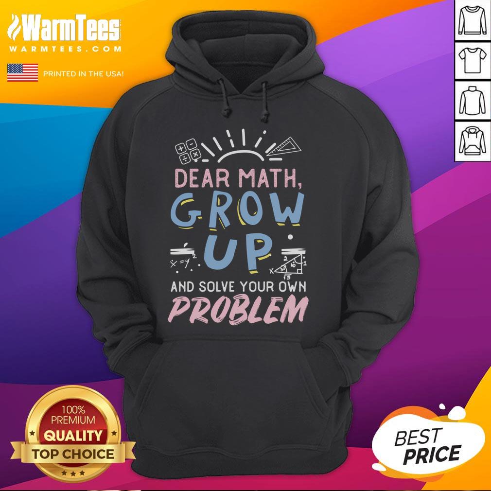Funny Grow Up Math Math Lover Tween Teacher Joke T-Shirt - Image 2