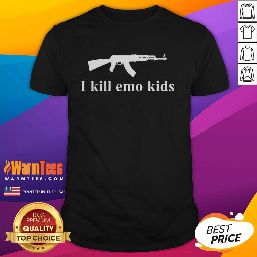 Funny Gun I Kill Emo Kids T-Shirt