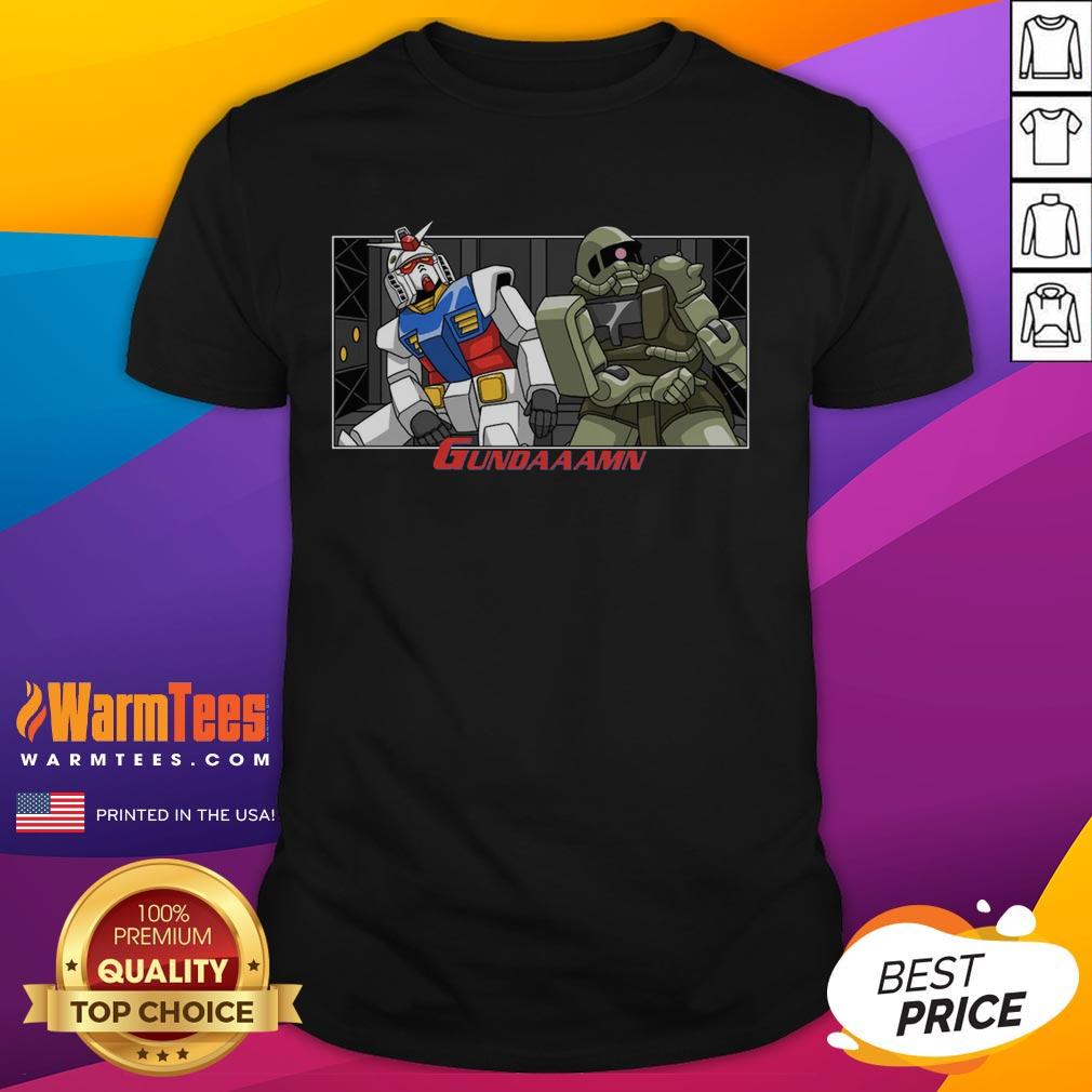 Funny Gundaaamn Gundam Damn Meme T-Shirt