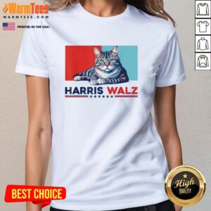 Alternative view of Funny Harris Walz 2024 Cat Election Kamala Harris T-Shirt