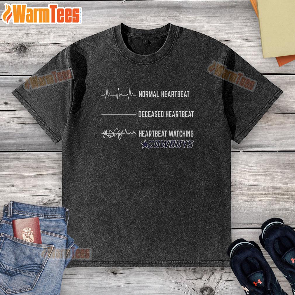 Funny Heartbeat Watching Dallas Cowboys T-Shirt - Image 6