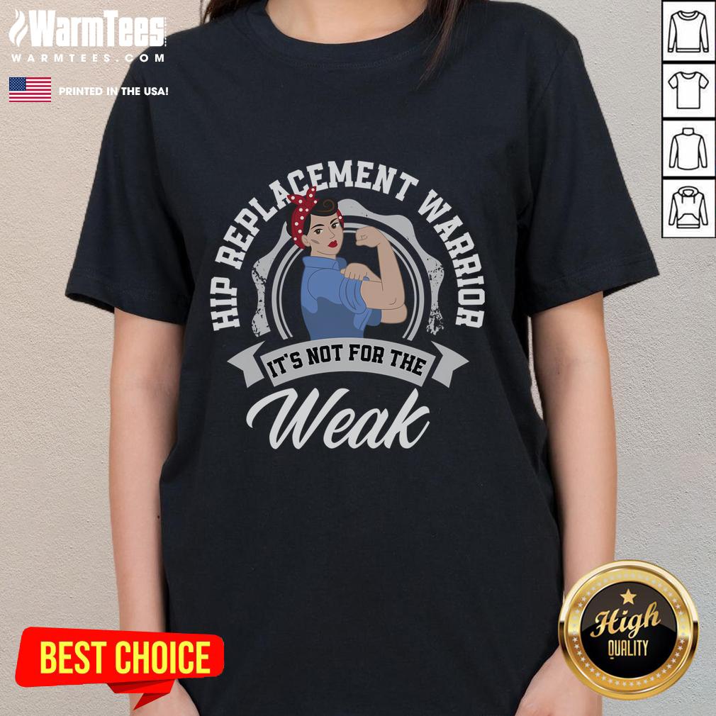 Funny Hip Replacement Warrior Hip Replacement Surgery T-Shirt - Image 3