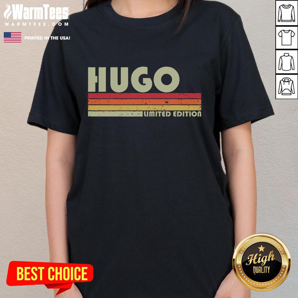Funny Hugo Name Personalized Retro Vintage Limited Edition T-Shirt - Image 3