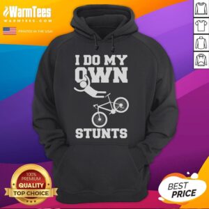 Alternative view of Funny I Do My Own Stunts Broken Arm Hospital Recovery Cast Bicycle T-Shirt