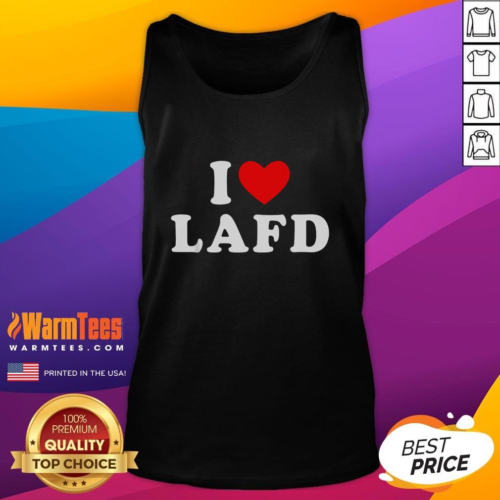 Funny I Love LAFD I Heart LAFD T-Shirt - Image 4