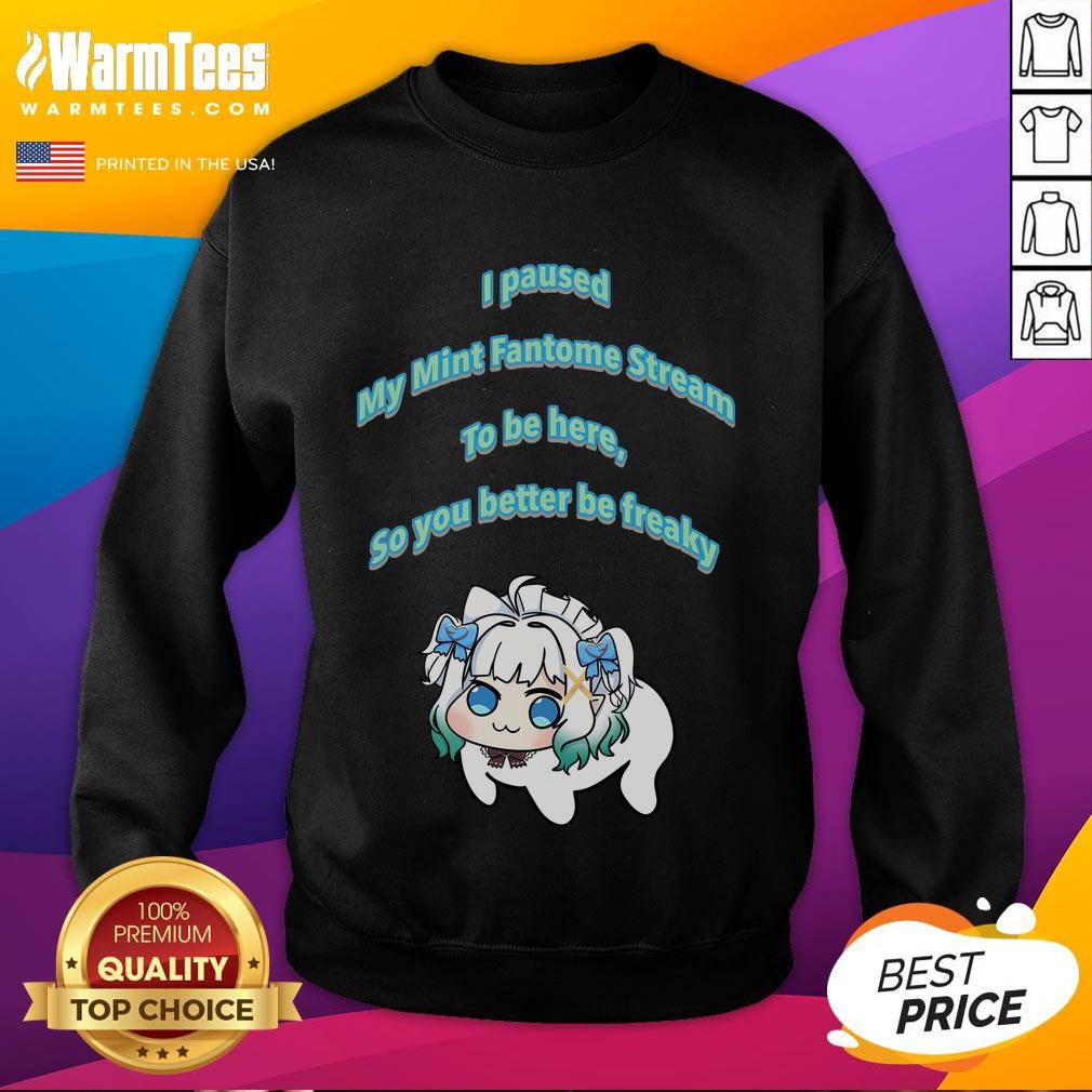 Funny I Pause My Mint Fantome Stream To Be Here So You Better Be Freaky Dororong Meme T-Shirt - Image 5
