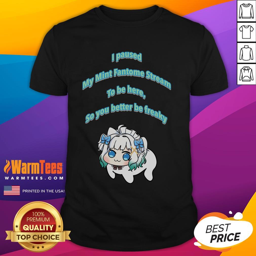 Funny I Pause My Mint Fantome Stream To Be Here So You Better Be Freaky Dororong Meme T-Shirt