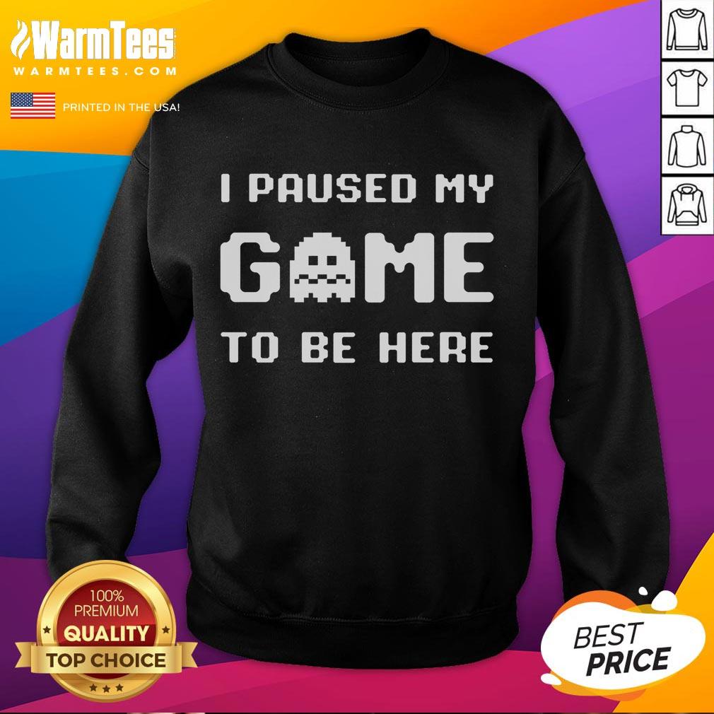 Funny I Paused My Game To Be Here Pac-Man Ghost T-Shirt - Image 5