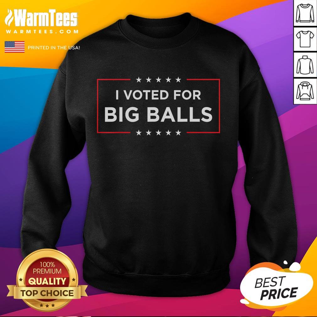 Funny I Voted For Big Balls Doge DOGE T-Shirt - Image 5