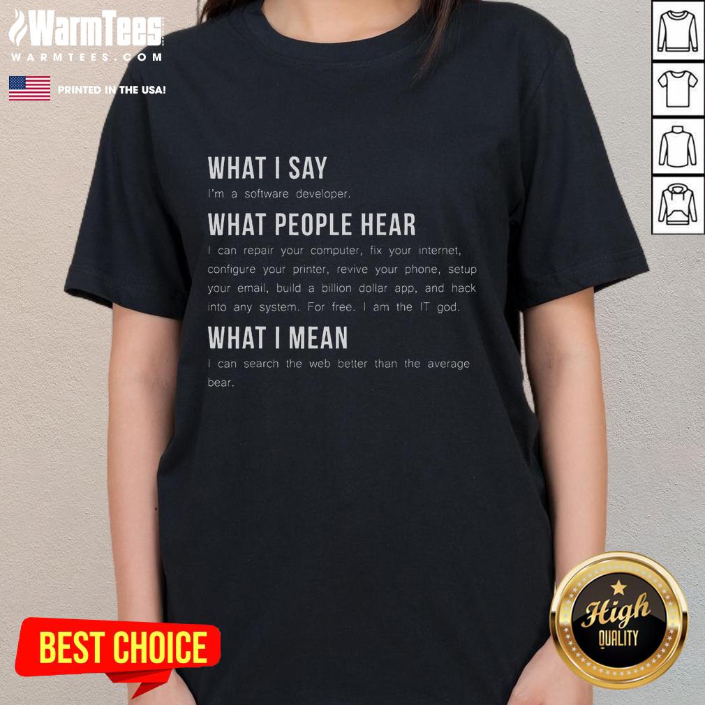 Funny I'm A Software Developer Programming T-Shirt - Image 3