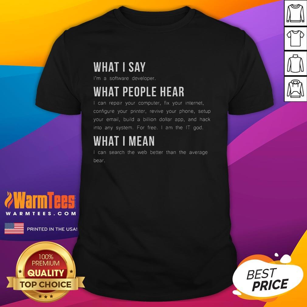Funny I'm A Software Developer Programming T-Shirt