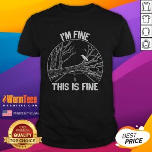 Funny I'm Fine This Is Fine Horror TV Scary Show T-Shirt