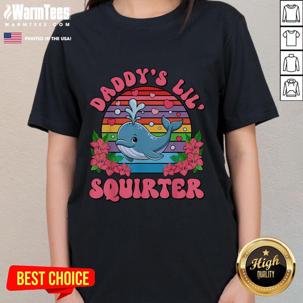 Funny Inappropriate Daddy's Lil Squirter Embarrassing T-Shirt - Image 3