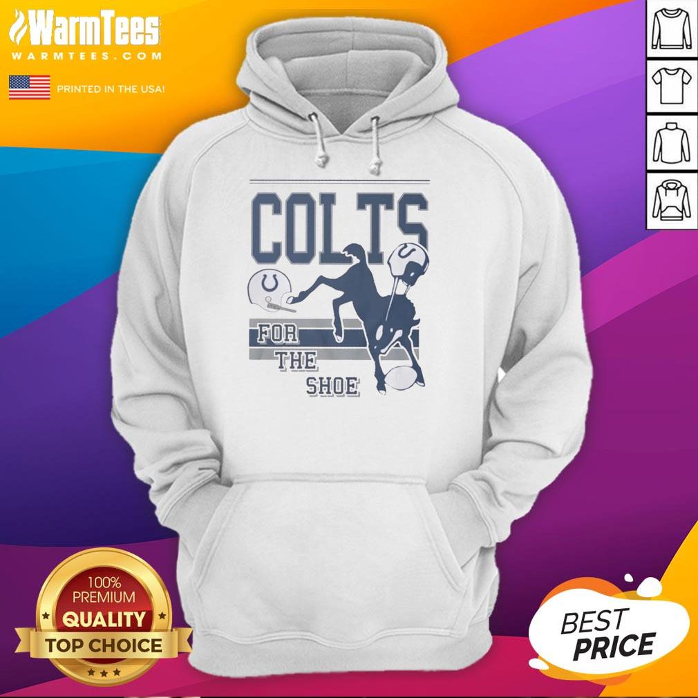 Funny Indianapolis Colts For The Shoe Spirit Script T-Shirt - Image 2