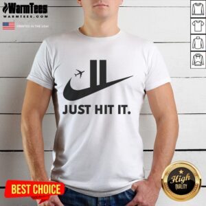 Funny Just Hit It 911 Logo Parody T-Shirt
