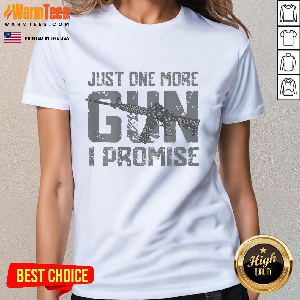 Funny Just One More Gun I Promise Vintage T-Shirt - Image 3