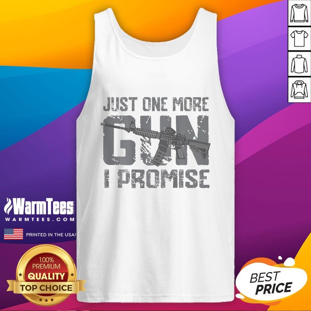 Funny Just One More Gun I Promise Vintage T-Shirt - Image 4