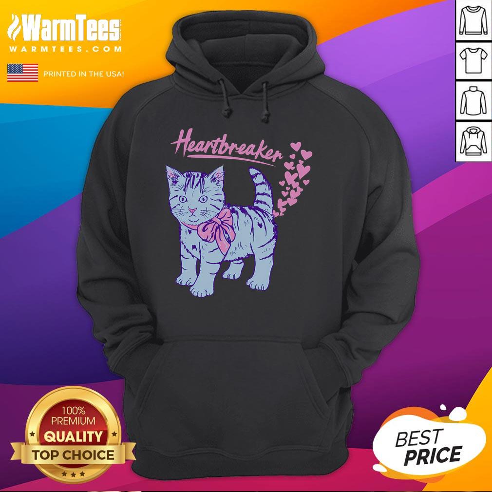 Funny Kitten Heartbreaker Hillary T-Shirt - Image 2
