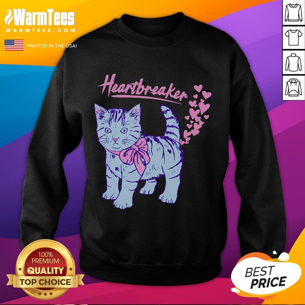Funny Kitten Heartbreaker Hillary T-Shirt - Image 5