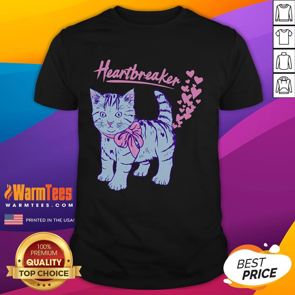 Funny Kitten Heartbreaker Hillary T-Shirt